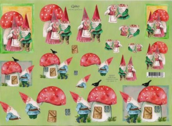 3D Schnittbogen Zwerge