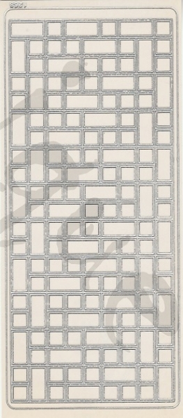 Sticker transparent viereck und quadrate silber