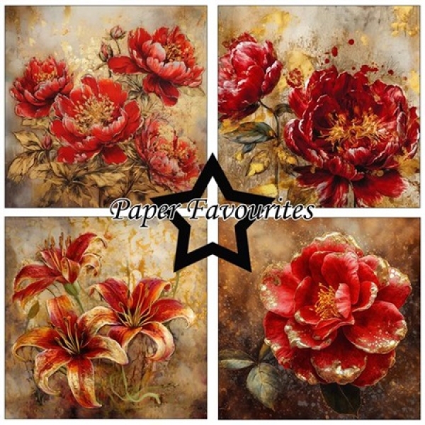 Paper Favourites Red and Gold