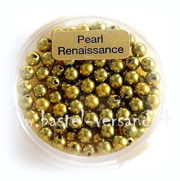 Glaswachsperle 4mm oliv