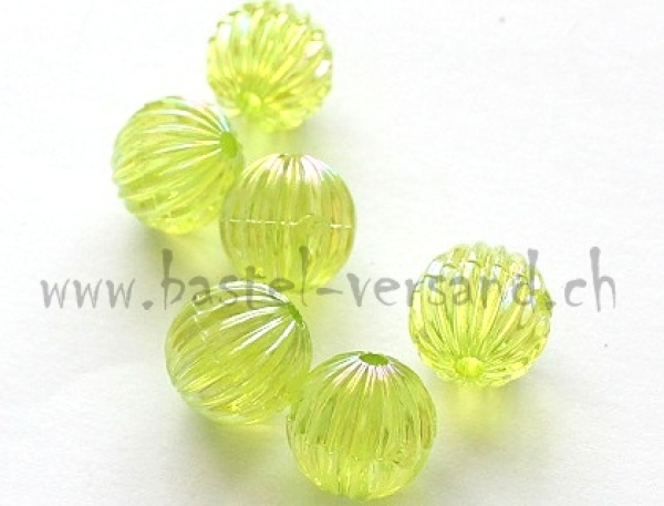Rillenperle 10mm hellgrün