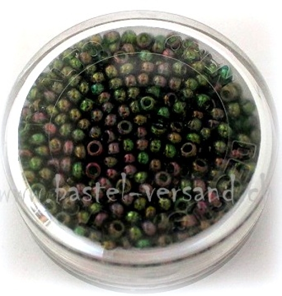 Rocailles-Perlen 9/0 olivgrün