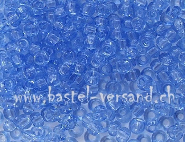 Toho Rocailles-Perlen 9/0 blau transparent 520