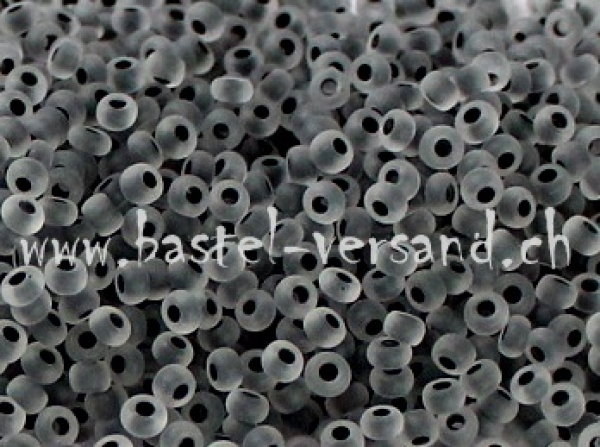 Rocailles-Perlen 9/0 gefrostet grau 4096