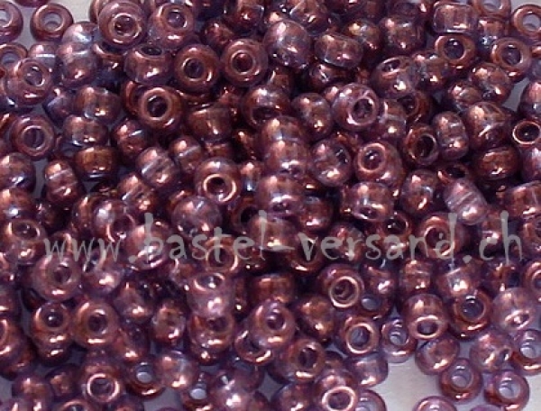 Rocailles-Perlen 9/0 aubergine (leicht transparent) 1004