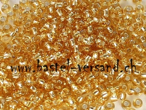 Rocailles-Perlen 2,2mm hellgold 11-001