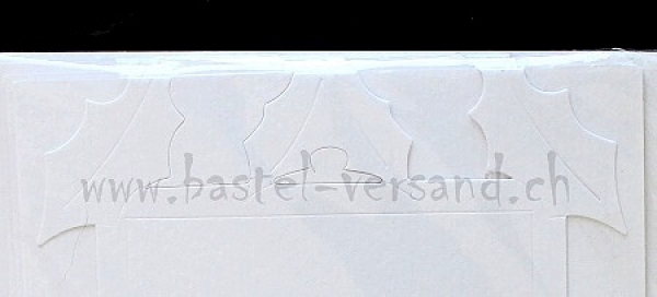 Doppelkarte mit Couvert "Stechpalme" dunkelrot