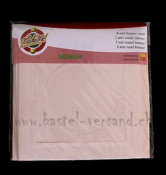 Doppelkarte mit Couvert lachs