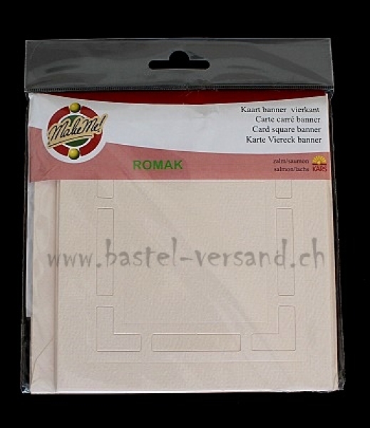 Doppelkarte mit Couvert lachs