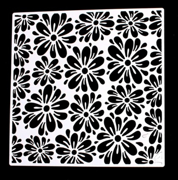 Schablone Blumen 2