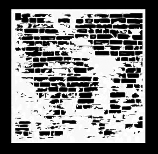 Schablone Mauer