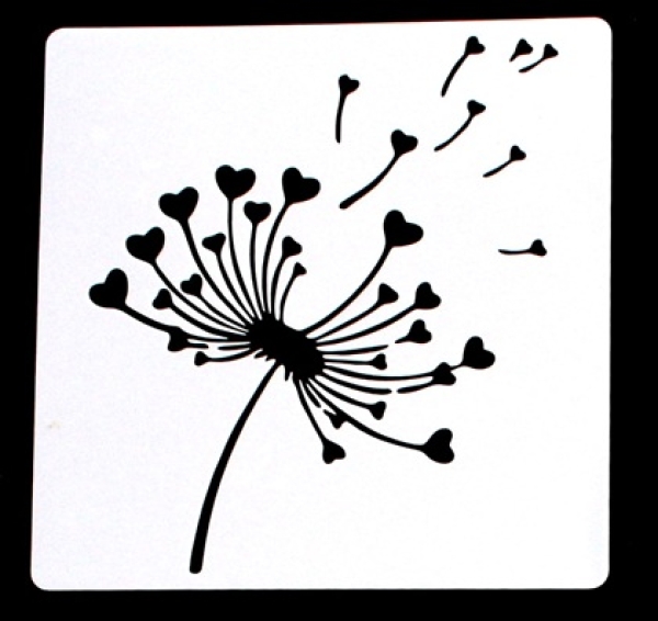 Schablone Pusteblume 1