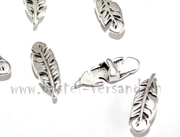 Metallschlaufteil Feder ca. 21 x 7mm