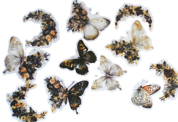 Selbstklebe Schmetterlinge schwarz
