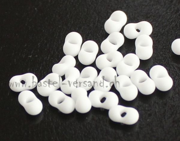 Farfalle weiss matt 2 x 4mm