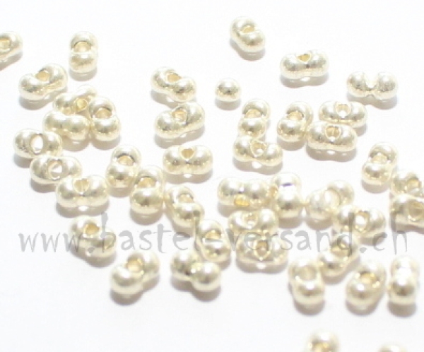 Farfalle silber 2 x 4mm