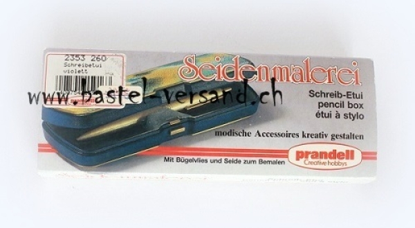 Schreibetui violett für Seidenmalerei