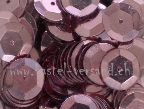 Schüsselpailletten 10mm rosa