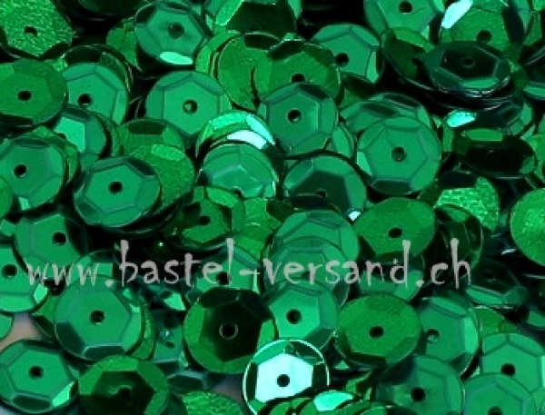 Schüsselpailletten 6mm grün
