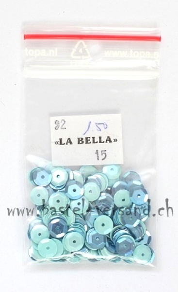 Schüsselpailletten 2 Farben gemischt hellblau