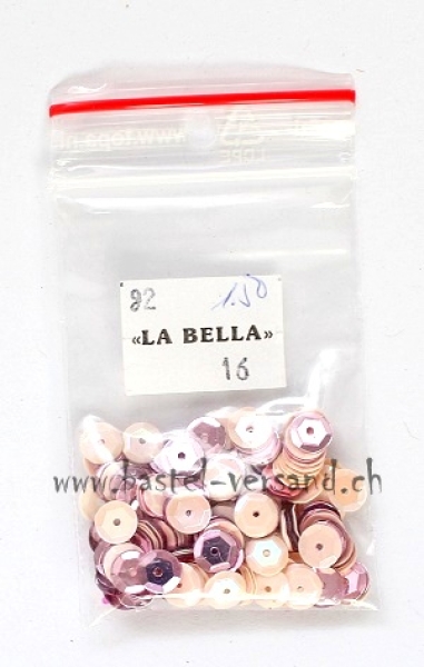 Schüsselpailletten 2 Farben gemischt rosé