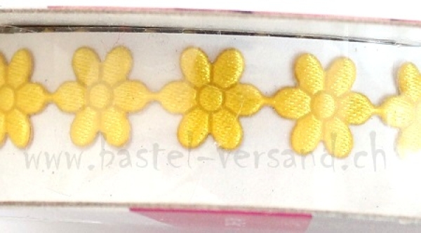Selbstklebeband Blümchen gelb