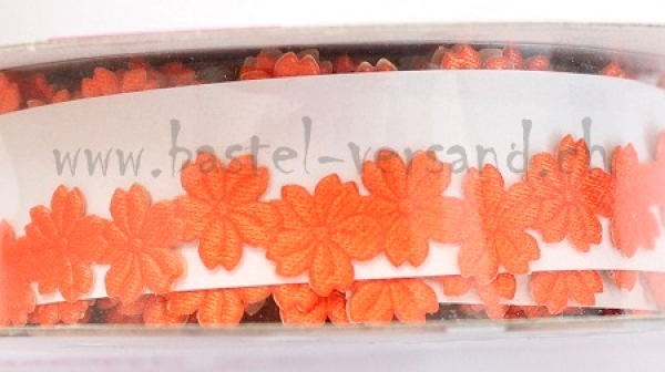 Selbstklebeband Blümchen orange