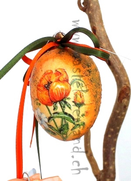 Osterei 4,5cm Frühlingsblumen