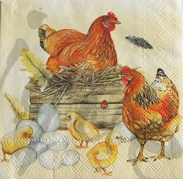 Serviette breeding chicken