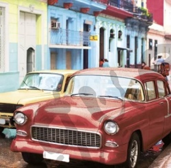 Serviette retro cars