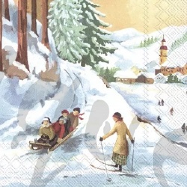 Serviette winterfun