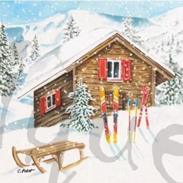 Serviette mountain cottage