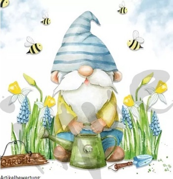 Serviette garden gnome