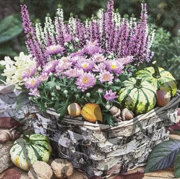 Serviette autumn basket