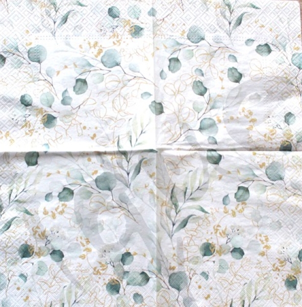 Serviette golden eucaliptus