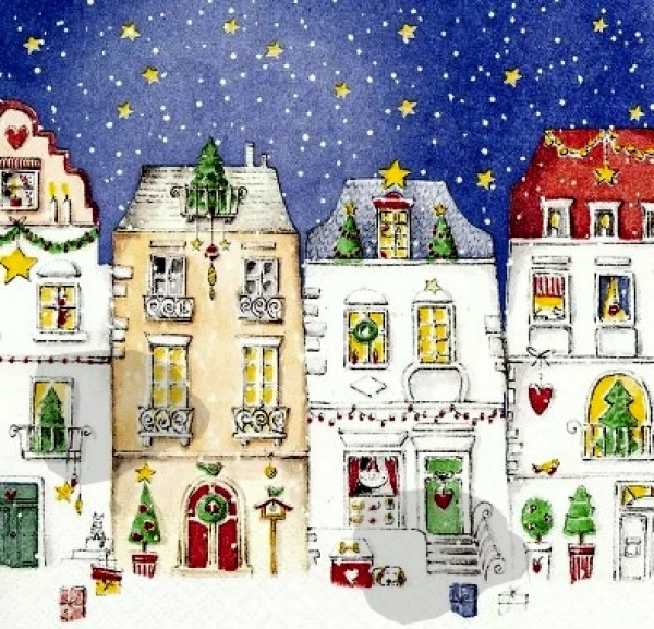 Serviette winter village