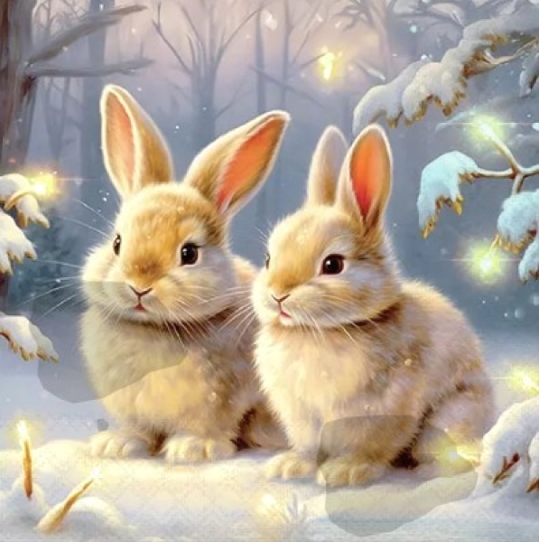 Serviette welcome winter