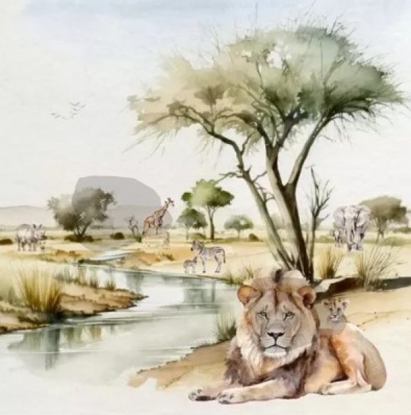 Serviette etosha park