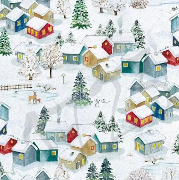 Serviette paesaggio dinverno