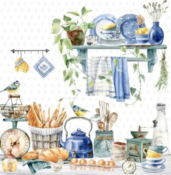 Serviette petit dejeuner