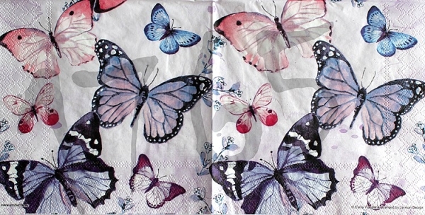 Serviette beautiful butterfly - Kopie - Kopie