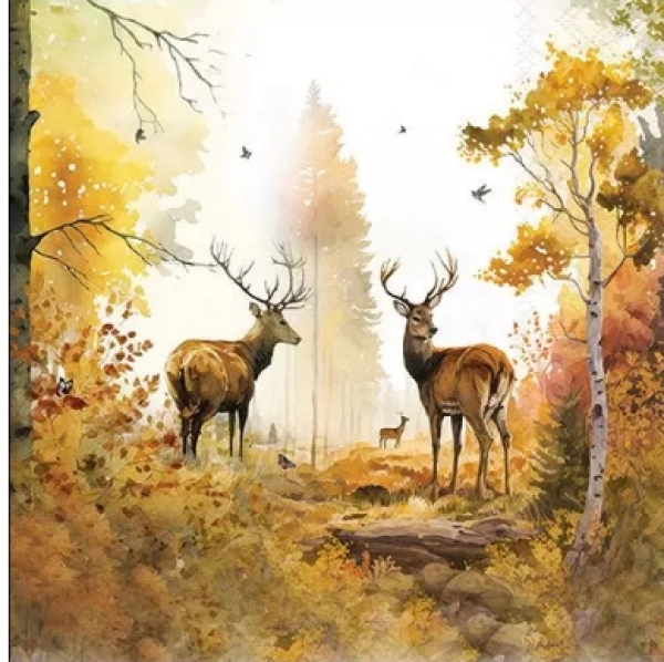 Serviette autumn forest