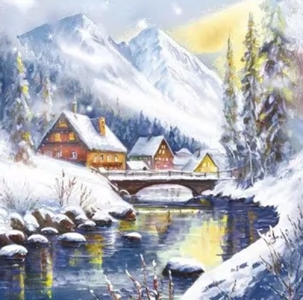 Serviette winter wonderland