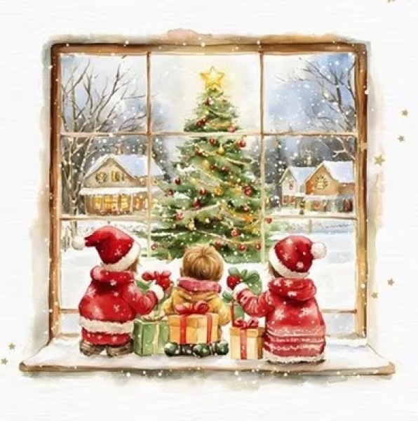 Serviette waiting for santa