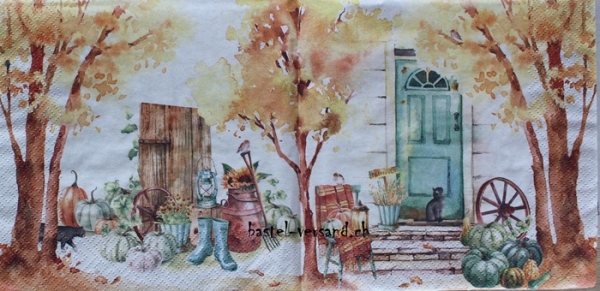 Serviette thankful autumn