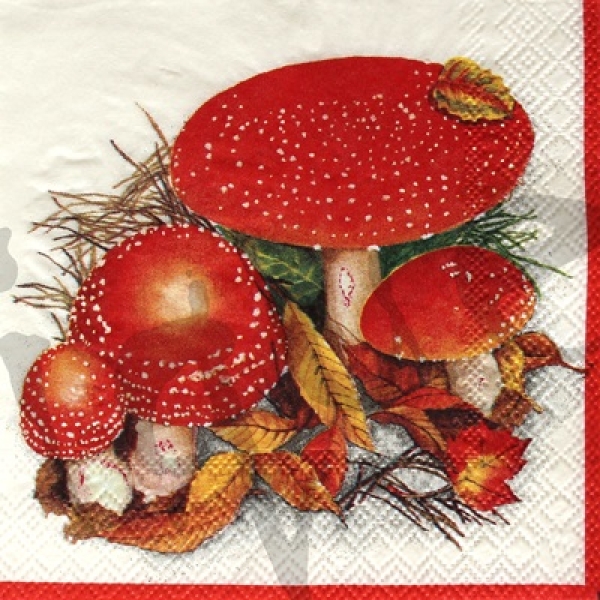 Serviette fliegenpilz