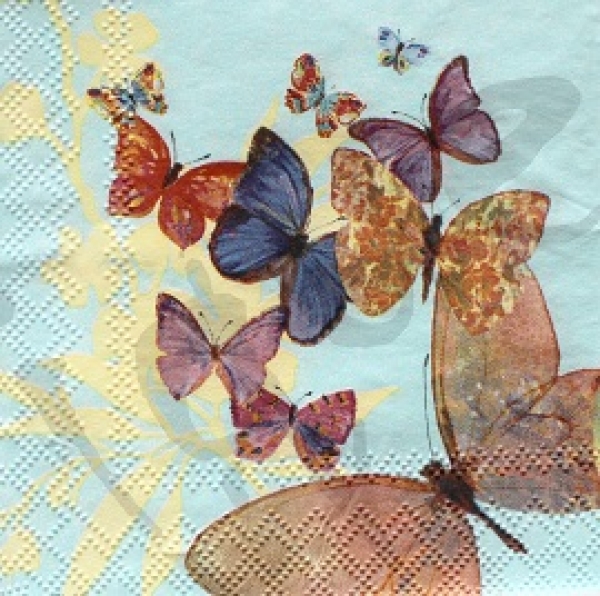 Serviette flying magic blue