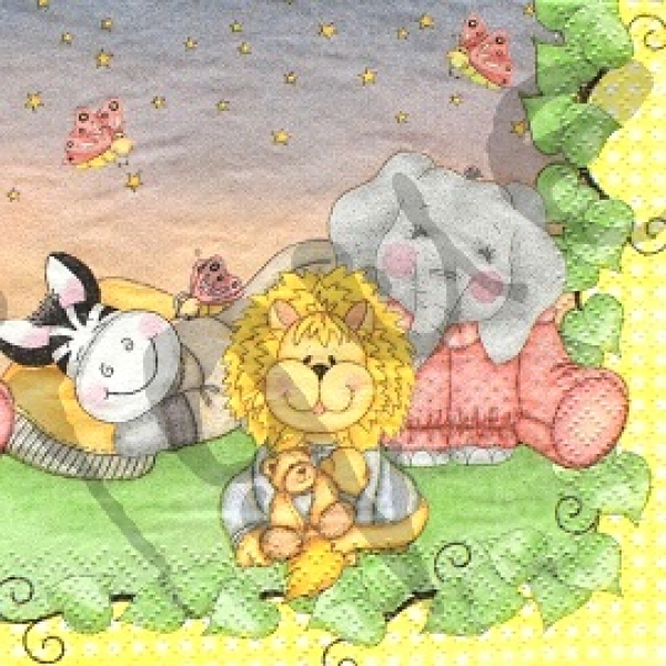 Serviette kindermotiv