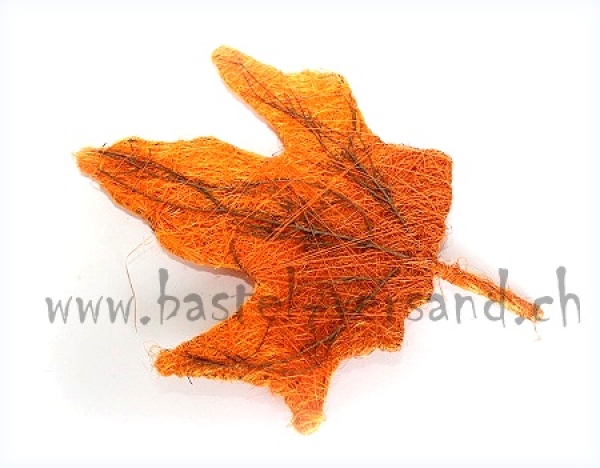 Ahornblatt (Sisal) 27 x 29cm orange