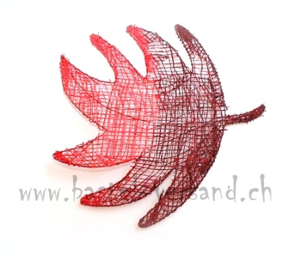 Sisalblatt 19 x 21 rot